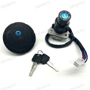 New Ignition Switch Fuel Gas Cap Lock Set Fit For 1987-2007 Kawasaki KLR 650 - Picture 1 of 8