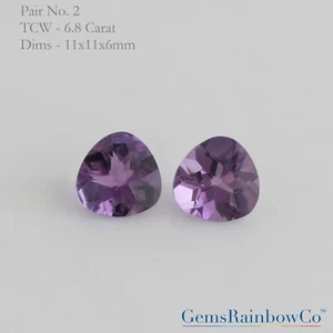 Natürlicher Amethyst, Kissenform Amethyst Lotusschliff, lila Amethyst, Edelstein - Bild 1 von 8