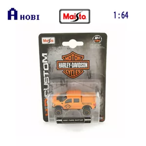 Maisto 1:64 Scale Ford Raptor 2021 Model Pickup Orange - Picture 1 of 2