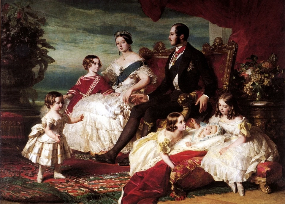 New 15x20 Print: Portrait of Queen Victoria, Prince Albert, and Their Children - Image 1 of 1