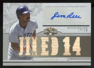 Jim Rice 2014 Topps Triple Threads Certified Autograph #17/18 Boston Red Sox - Picture 1 of 2