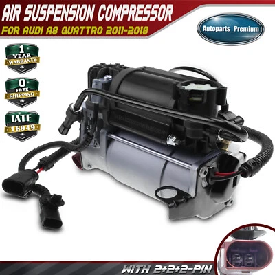 Compresor de suspensión neumática con soporte para Audi A8 Quattro 03-10 S8 4,2 L 4E0616007D Foto 1 de 4