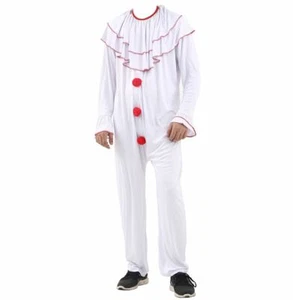 Disfraz de payaso aterrador de terror para niños Semana del libro Halloween Fiesta Ropa Conjunto - Imagen 1 de 2