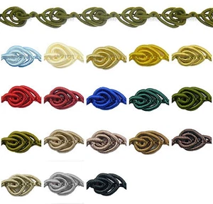 1m / 5m / 50m Posamentenborte 8mm Breite Schmuckband Deko Nähen Farbvielfalt - Bild 1 von 19
