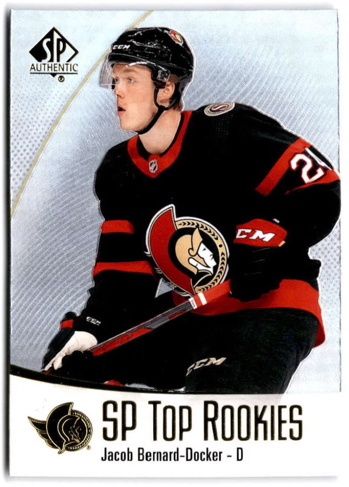 2021-22 SP Authentic Top Rookies #TR-4 Jacob Bernard-Docker  Ottawa Senators - Image 1 of 2