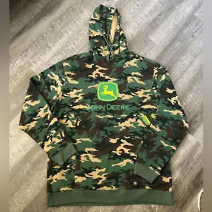 John Deere  Core Graphic Logo Hoodie Camo- Size XL - Picture 1 of 9