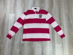 Mens long sleeve Burberry Size 5 Color White/Red