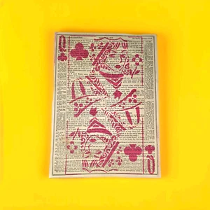 Queen Of Clubs Lucky Graff Graffiti Reclaim Blink Friction Signed OOAK Art A4 - Picture 1 of 8