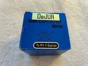 DeJur Tele Converter Lens 2X, New, OS, In Box Made in Japan Fits Y-Contax - Picture 1 of 8