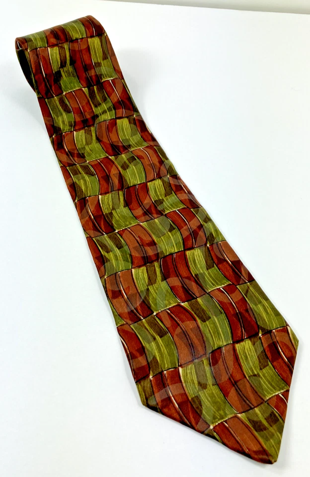 Corbata Bugatti 100 % seda naranja amarillo Foto 1 de 4