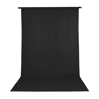 Promaster Wrinkle Resistant Muslin Backdrop 10' x 20' -- BLACK -- #2974 - Image 1 of 3