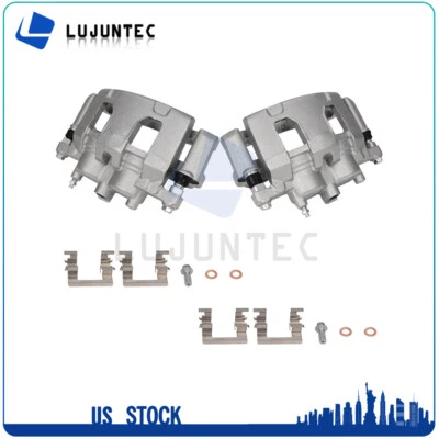 Front Brake Calipers With Bracket 1 Pair For 2003-2013 Chevrolet Impala - Image 1 of 4