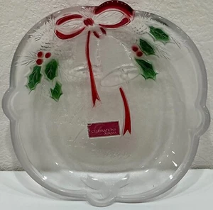 Mikasa Celebrations - "HOLIDAY BELLS" Sentiments Süßigkeitenschale 7 Zoll *Segne dieses Zuhause* - Bild 1 von 4