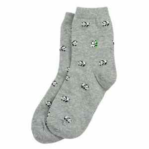 CUTE LOVEABLE TINY PANDA GREY FUN FUNKY QUALITY COTTON-RICH SOCKS UK SIZE 4/7 - Picture 1 of 2