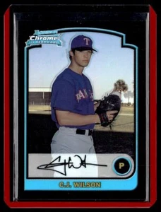2003 TOPPS CHROME BOWMAN C.J. WILSON TEXAS RANGERS #BDP114 - Picture 1 of 2