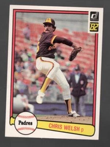 1982 Donruss Chris Welsh San Diego Padres #44 Near Mint or Better - Picture 1 of 2