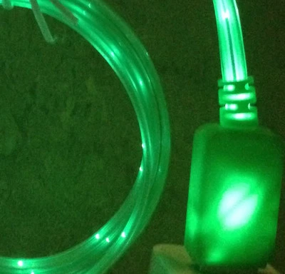LED el light-up MICRO USB glow charge cable charger FOR SAMSUNG LG HTC NOKIA  - Image 1 of 4