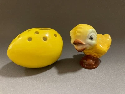 Goebel Ei Osterei Steckei Set mit Küken gelb Ostern VG 54 Set 2 - Bild 1 von 4