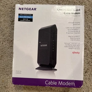 Netgear CM600 Docsis 3.0 Szybki modem kablowy CM600-100NAS - Zdjęcie 1 z 17