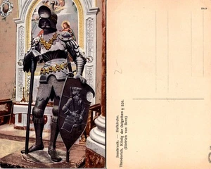 Postcard of the Medieval Armor Figure at Th Theodore Church Bern Switzerland - Picture 1 of 1