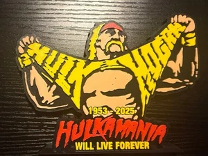 Hulk Hogan Logo 3D Hulkamania 4 Ever Sign Autónomo WWE WCW Lucha Libre Regalo - Imagen 1 de 1
