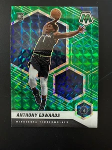 ANTHONY EDWARDS RC 2020-21 Panini Mosaic Green Silver Prizm #201 - Picture 1 of 2