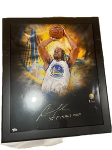 Andre Iguodala Autographed 27.5X23.5 Framed 2014 Finals MVPGolden State Warriors - Picture 1 of 10