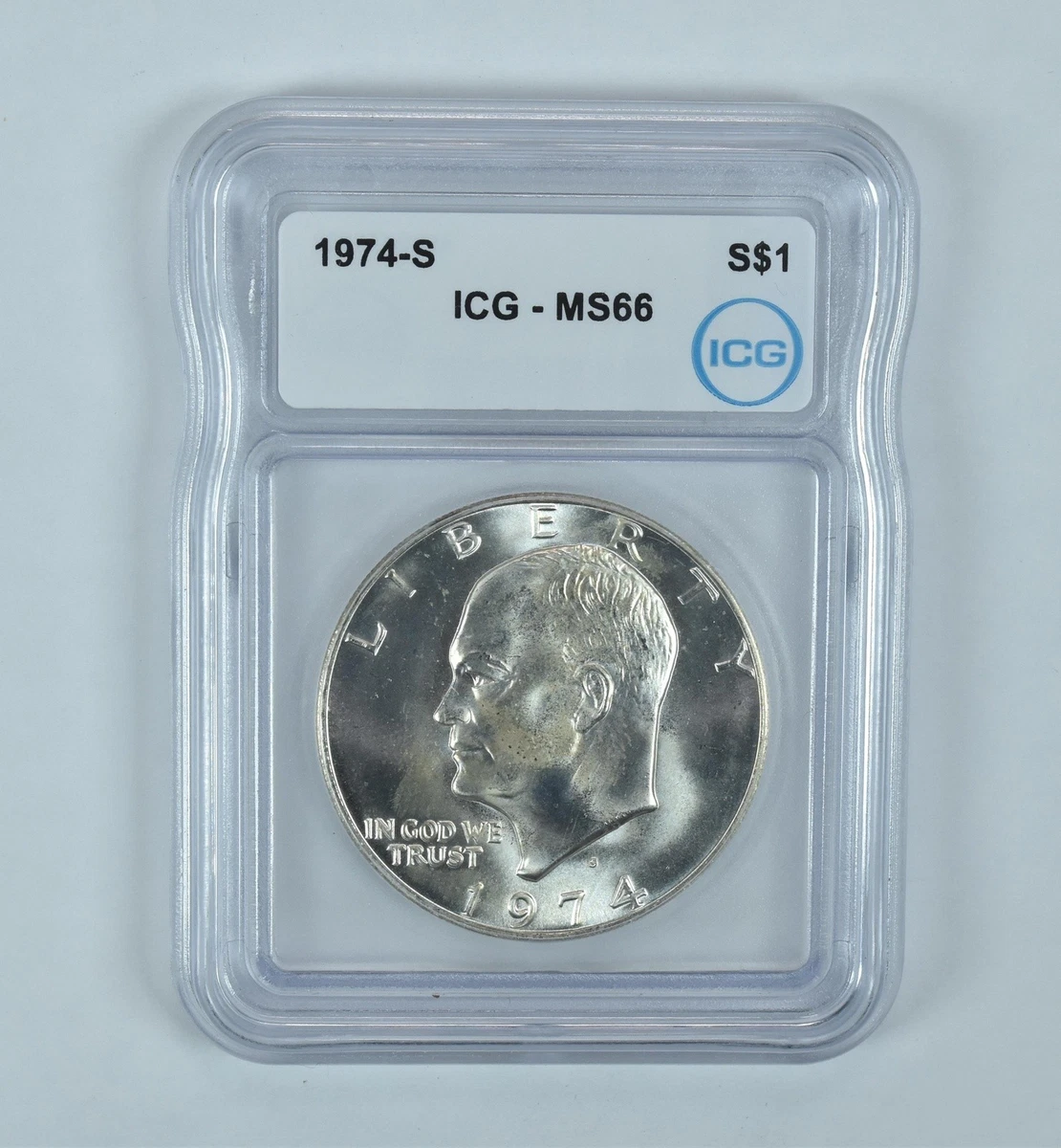 PCGS MS66 1974-S アイゼンハワー銀貨 1974 S Eisenhower Ike Silver