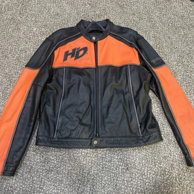 Chaqueta de cuero Harley Davidson vintage XL Foto 1 de 4