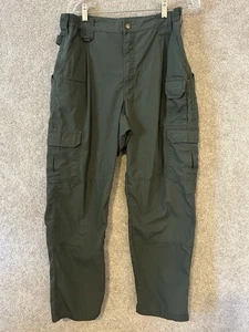 Pantalones tácticos 5.11 TACLITE Pro para hombre, estilo Ripstop 74273 verde 34x32 elástico - Imagen 1 de 4