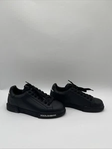 Dolce & Gabbana Portofino Sneakers Men’s Black Size 5 - Picture 1 of 5