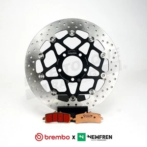 Brembo Front Brake Disc and Newfren TS1 Pads fits Ducati Scrambler 1100 2018-19 - Picture 1 of 2