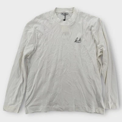 Camiseta Zara Para Hombre Grande Saludos Desde Desconocido Crema Minimalista Manga Larga Nueva Con Etiquetas Foto 1 de 4