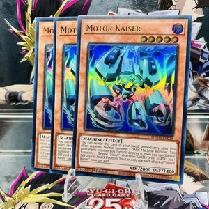3x Yugioh Playset Motor Kaiser BLMM-EN028 Ultra Rare 1st Ed Near Mint - Picture 1 of 1