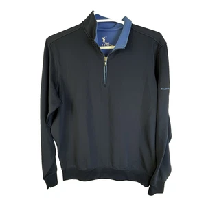 Fairway & Greene F & G Tech Pullover Quarter Zip Men Large Navy Golf Preppy - Picture 1 of 12