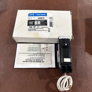 Eaton GFCB115 Ground Fault Circuit Breaker 15A 120V 1 Pole Cutler Hammer 1P - Picture 1 of 8