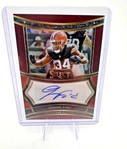 Jerome Ford 2024 Panini Select #SP-JFD Select Signatures Maroon Prizm AUTO 43/75 - Picture 1 of 2