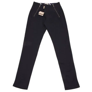 3380H BLU leggins bimba blu BURBERRY cotone pantaloni trousers kids - Foto 1 di 4