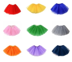 Kids Tutu Skirt  Fancy Dress Girls Children Ballet Dance Skirts Party Halloween - Picture 1 of 34