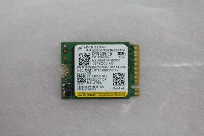 Micron 2450 MTFDKBK256TFK 256 GB NVMe M.2 2230 30mm Solid - Image 1 of 2