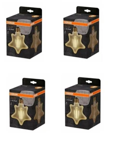 4x Osram LED Vintage 1906 Stern E27 4,5W = 40W EEK:G (Spektrum A-G) - Bild 1 von 6