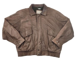 Chaqueta De Colección Años 60 Levi's LVC Cuero Marrón Genuino Talla 44 Auténtica Ropa Occidental - Imagen 1 de 11