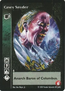 Casey Snyder x1 Gangrel Black Chantry Barons Promo Jyhad VTES - Picture 1 of 1