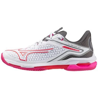 *NUEVO EN CAJA* ZAPATILLAS DE TENIS PARA MUJER MIZUNO WAVE EXCEDER TOUR 6 AC (BLANCO/ROJO ROJO RODNT) TALLA 8 Foto 1 de 4