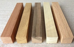 Drechselholz Drechselholz Rohlinge 5 x grob gehobelt Mischholzarten 150x20x20 mm - Bild 1 von 2