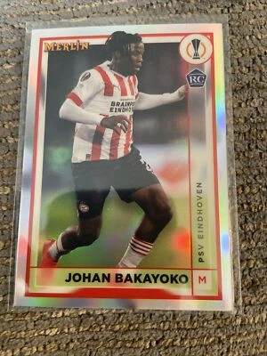 Johan Bakayoko 2022-23 Topps Merlin Chrome UEFA Soccer #108 Refractor RC Rookie  - Image 1 of 2