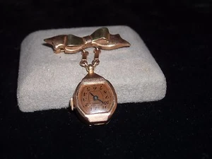 606 14k rose gold vintage Empire watch pin mechanical movement 7.3 grams - Picture 1 of 4