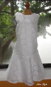 Wunderschönes "Amy Byer" weißes Mädchen Kleid Ostern Urlaub/Party in Gr. 6 - Bild 1 von 5