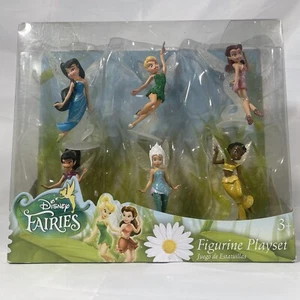 DISNEY STORE DISNEY FAIRIES FIGURINE PLAYSET 6, TINKER, VIDIA, FAWN, SILVERMIST - Picture 1 of 9