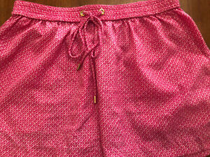 Michael Michael Kors Womens Hot Pink Elastic Waistband Drawstring Shorts Size 6
